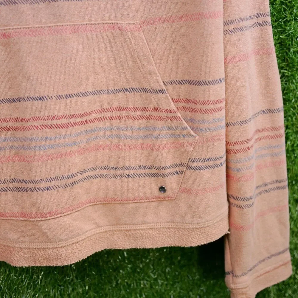 prAna Cozy Up Suncation Hemp Striped Top Canvas Multi - Women's Size M